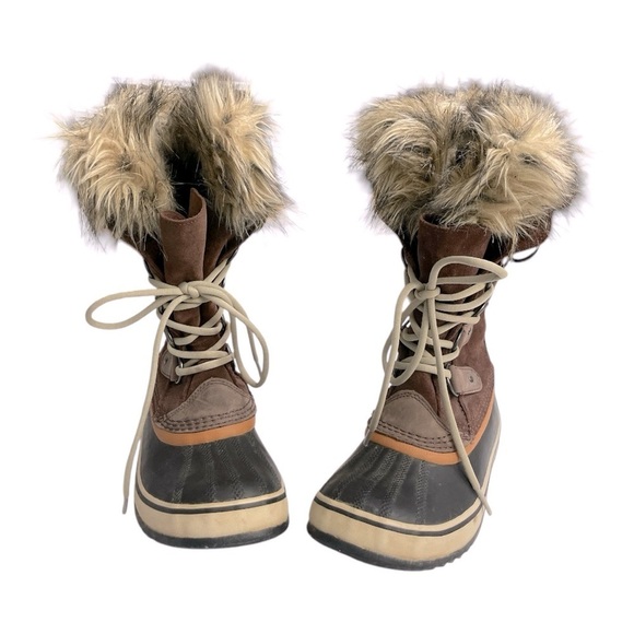 Sorel Joan of Arctic Wool lined Fur
Trim Tall Brown Boots. 7 - Picture 5 of 13